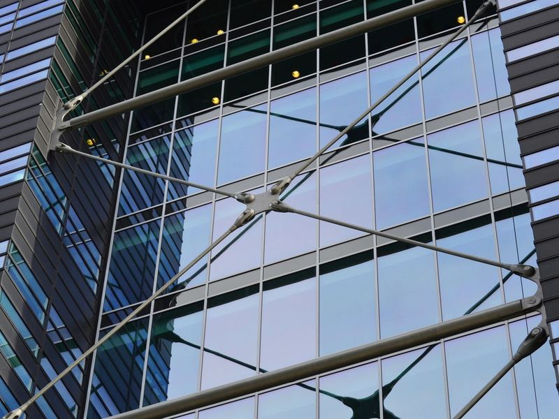 Representative image: a glass office facade
